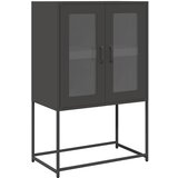 Maison Chic Visoka omara - Komoda - Predalnik črna 68x39x107 cm jeklo, (21717433) Cene
