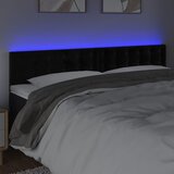  LED uzglavlje crno 180x5x78/88 cm baršunasto | shoptok.hr