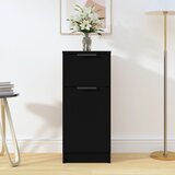 Maison Chic Komoda - Predalnik črna 30x30x70 cm inženirski les, (21716081) | Shoptok.si