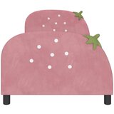  za djecu s uzglavljem Ružičasta 90 x 200 cm Baršun | shoptok.hr