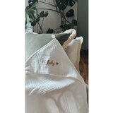 Malomi Kids Bela otroška brisača s kapuco iz muslina 85x85 cm Muslin – | Shoptok.si
