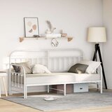 vidaXL Okvir za ležaj s krevetom na razvlačenje bijeli 75x190 cm čelik | shoptok.hr