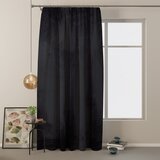 Restilo Črna žametna zavesa AmeliaHome Velvety, 245 x 140 cm | Shoptok.si