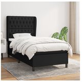  S oprugama i madracem crni 100 x 200 cm od tkanine | shoptok.hr