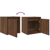  Zidni noćni ormarić boja smeđeg hrasta 38x34x40 cm | shoptok.hr
