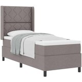  Krevet s opruga kutije Sivo-smeđa 200 x 80 cm tkanina | shoptok.hr