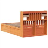  Posteljni okvir brez vzmetnice voščeno rjav 135x190 cm borovina, (21607269) | Shoptok.si