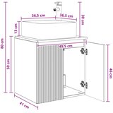  Umivaonik s policom Bijela visokog sjaja 49,5 x 41 x 63 cm | shoptok.hr