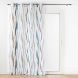 Douceur d intérieur Bijela/plava prozirna zavjesa 140x280 cm Lisana – Cijene