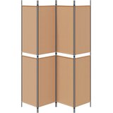  4-panelni pregradni zid Bež 200 x 220 cm Tkanina | Eponuda.com