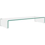 Maison Chic Stojalo za TV / ekran - TV stojalo - Stojalo za ekran stekleno prozorno 90x30x13 cm, (21700270) Cene