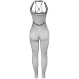 Subblime 951788 - globoko izrezan mrežast kombinezon - (črna) - S-L | Shoptok.si