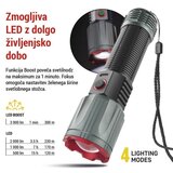  LED Polnilna svetilka kovinska 3000 lm, 5000 mAh | Shoptok.si