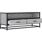 vidaXL TV omarica siva sonoma 100x34,5x40 cm inženirski les in kovina | Shoptok.si