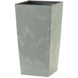 Prosperplast saksija kvadratna visoka reljefna - svetlo siva 422U / 26×26×50 cm Cene