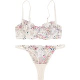 Trendyol Ženski set donjeg ve&amp;scaron;a Thmaw26Cc00028, Beli Slike