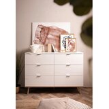 MID.YOU komoda, bela, hrast sonoma | Shoptok.si