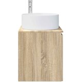  Umivaonik s policom za zid Hrast sonoma 49,5 x 44,5 x 65,5 cm | Eponuda.com