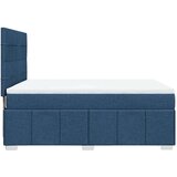 vidaXL Box spring postelja z vzmetnico modra 160x200 cm blago, (21306933) | Shoptok.si