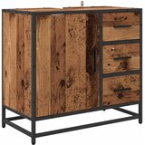  Set namještaja za kupaonicu 2 pcs Staro drvo Konstruirano drvo | shoptok.hr