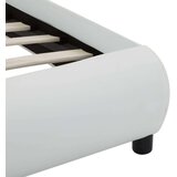  Posteljni okvir LED belo umetno usnje 90x200 cm | Shoptok.si