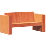 Maison Chic Vrtni kavč - Zunanji kavč dvosed voščeno rjav 134x60x62 cm trdna borovina, (22042096) Cene