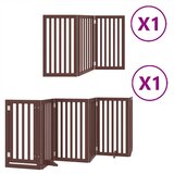  Vrata za pse s vratašcima 9 panela sklopiva 450 cm drvo topole | shoptok.hr