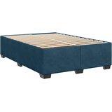  s oprugama i madracem plavi 140x190 cm baršunasti | shoptok.hr