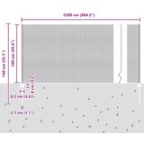 vidaXL Set ograde za vrt 2 kom Zelena Pocinčani čelik 25 x 1 m | shoptok.hr