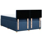  Krevet s oprugama i madracem plavi 160x200 cm od tkanine | shoptok.hr
