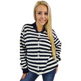 Pri Warm and cozy women's striped sweater autumn winter SARAH | Shoptok.si