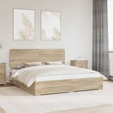  Okvir za krevet s uzglavljem Sonoma hrast 200 x 200 cm | shoptok.hr