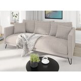 Ropez Svetlo rjava sedežna garnitura iz šenilje 200 cm Freya – | Shoptok.si