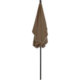  Vrtni suncobran sa šipkom 210 x 140 cm smeđe-sivi | shoptok.hr
