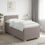  Boxspring krevet s madracem Sivosmeđa 80 x 200 cm Tkanina - Sivosmeđa 80 x 200 cm Dizajn s rombovima Cijene