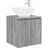 vidaXL Umivalnik s pritrditev na steno Siva Sonoma 49,5 x 44,5 x 65 cm, (5000245166) | Shoptok.si