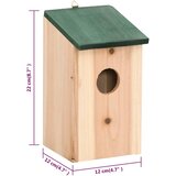  Kućice za ptice 10 kom od masivne jelovine 12 x 12 x 22 cm | shoptok.hr