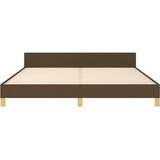  Okvir za krevet s uzglavljem tamnosmeđi 180x200 cm od tkanine | shoptok.hr