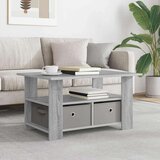 Klubska miza Siva Sonoma 77 x 55 x 42 cm Konstruiran les, (5000295425) | Shoptok.si