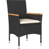  5-dijelni vrtni blagovaonski set s jastucima poliratan i staklo | shoptok.hr