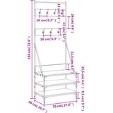  Stalak za odjeću i cipele smeđa boja hrasta 70x40x184 cm | shoptok.hr