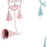  Závesná ozdoba DKD Home Decor Drevo Bela (4 kosov) | Shoptok.si