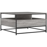  Stolić za kavu boja sivog hrasta 80x80x45 cm konstruirano drvo | shoptok.hr