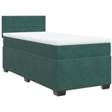Maison Chic Box spring postelja - Vzmetna postelja z vzmetnico temno zelena 90x200 cm žamet SL10464, (21905311) Cene