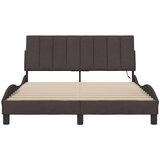  Posteljni okvir brez vzmetnice temno rjav 140x200 cm tkanina | Shoptok.si