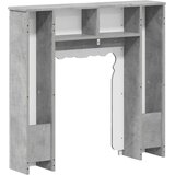  Okvir za kamin Betonska siva 93 x 20 x 89 cm Konstruirano drvo | shoptok.hr