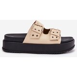 Boto Ladies Sandals With Buckles On Platform Beige Nilatha | Shoptok.si