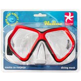  Maska za ronjenje Helios – Kaljeno staklo, PVC, za odrasle Crvena | shoptok.hr