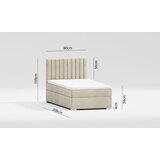 Ropez Bež tapecirani krevet s prostorom za odlaganje s podnicom 90x200 cm Bunny – | shoptok.hr