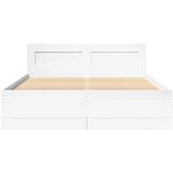  Krevetna konstrukcija s uzglavljem 2 pcs Bijeli 137 x 188 cm | shoptok.hr